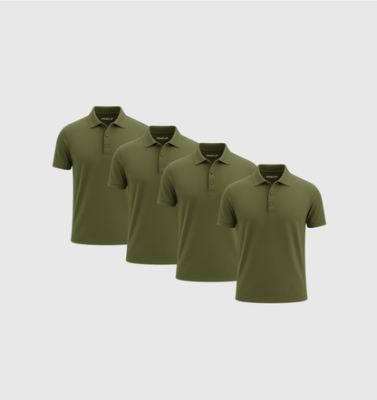 Pack de 4 Polos - Kaki