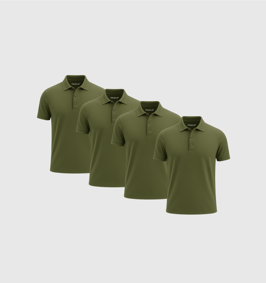 Pack de 4 Polos - Kaki