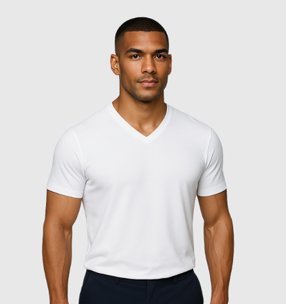 Pack de 6 Col V - Blanc