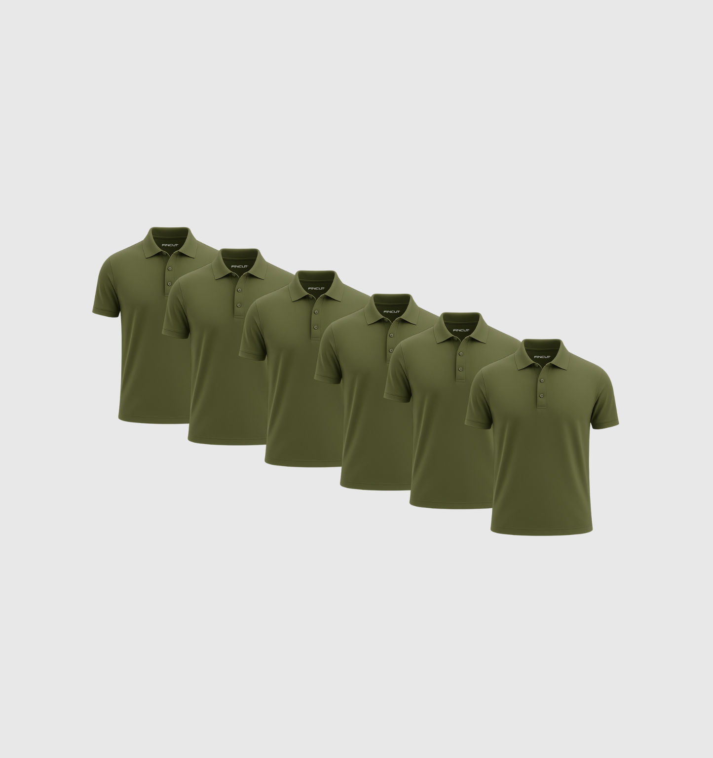 Pack de 6 Polos - Kaki