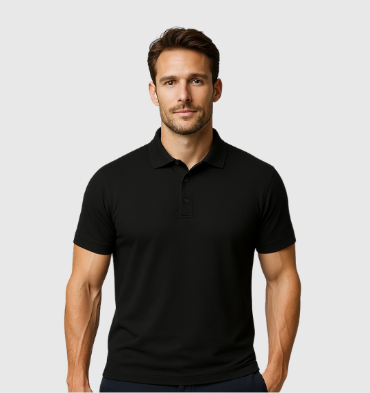 Pack de 4 Polos - Noir