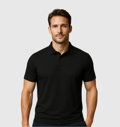 Pack de 4 Polos - Noir