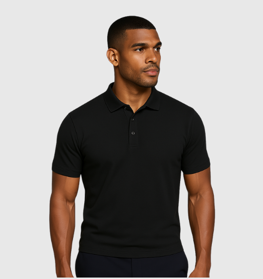 Pack de 6 Polos - Noir