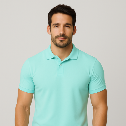 Le Polo - Bleu turquoise