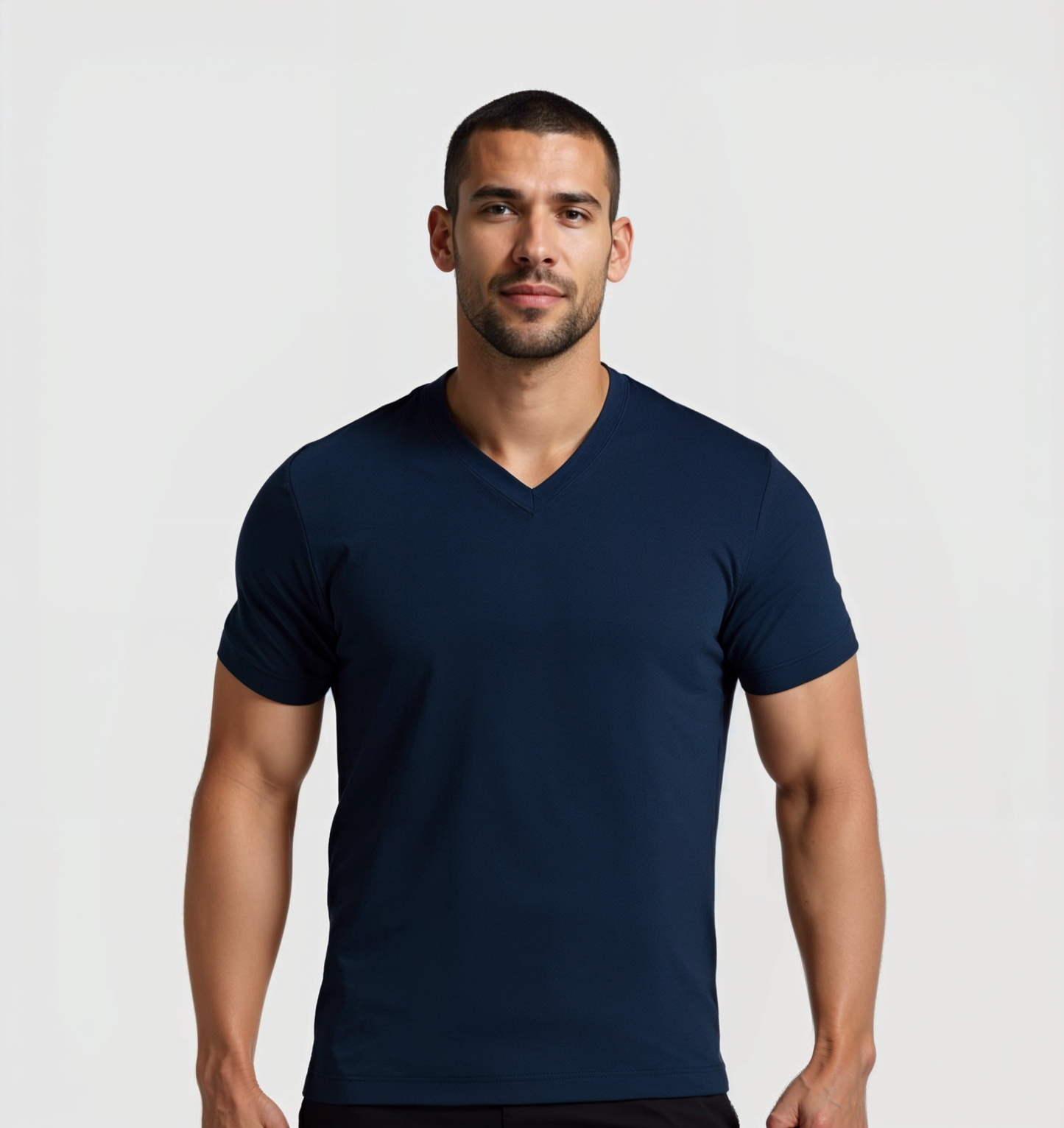 Pack de 4 Col V - Bleu marine